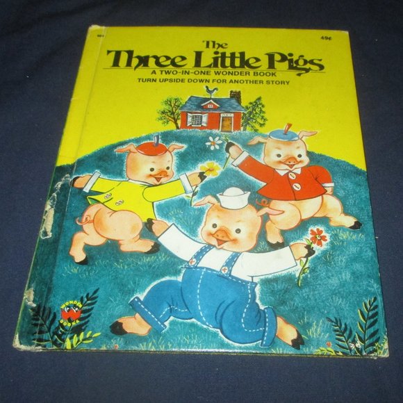 Two-In-One Wonder Book The Three Little Pigs & Little Red Riding Hood (1974) - Picture 3 of 4